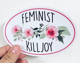 feminist killjoy vinyl sticker