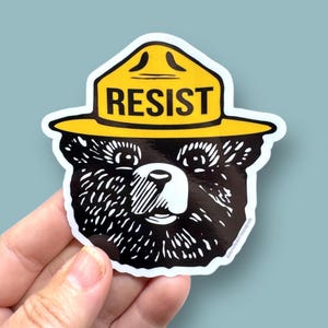 resisting bear resistance, anti maga anti gop project 25, waterproof vinyl sticker