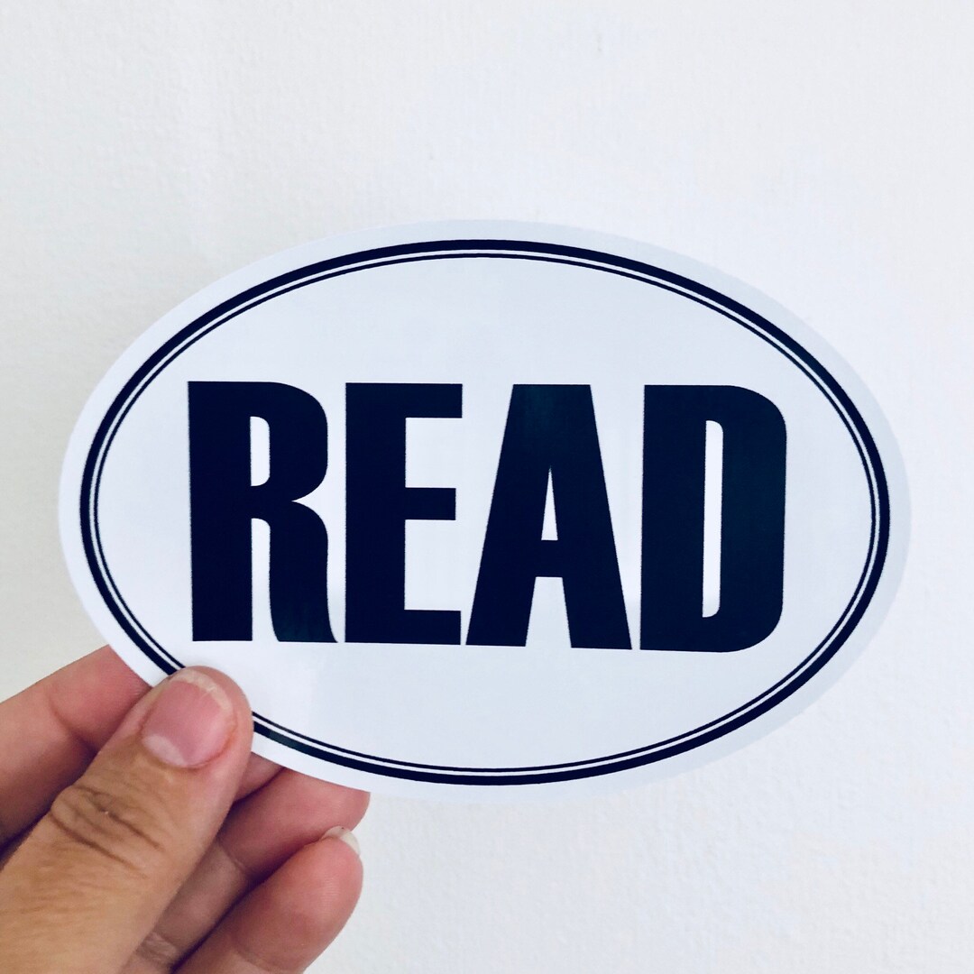 Read Hand Sticker READ Vinyl Sticker - Etsy