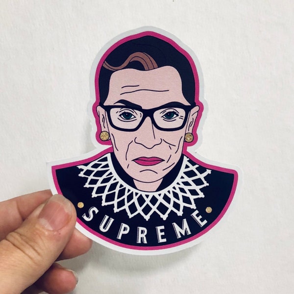 Supreme Ruth Bader Ginsburg vinyl sticker