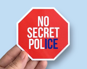 no secret police anti ice vinyl sticker