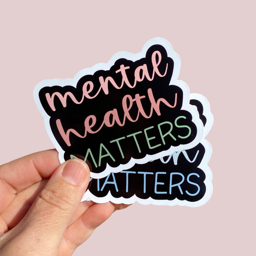 Mental Health Matters Vinyl Sticker - Etsy