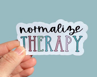 normalize therapy vinyl sticker
