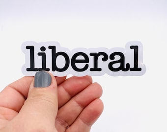 liberal vinyl sticker