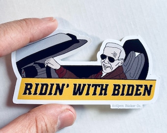 Ridin’ with Biden vinyl sticker