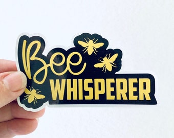 bee whisperer vinyl sticker