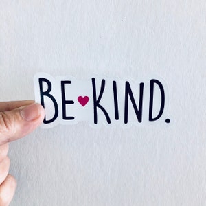 be kind heart vinyl sticker