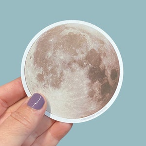 Moon vinyl sticker