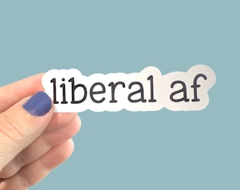 liberal af simple vinyl sticker