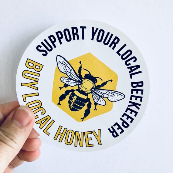 Planner Sticker Honey Bee Sticker Beekeeping Sticker Bee Hat Sticker Laptop Stickers Bee Sticker Journal Sticker Watercolor
