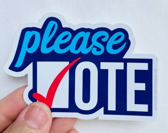 Please vote vinyl sticker