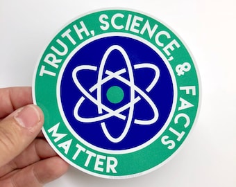 truth science and facts matter vinyl sticker