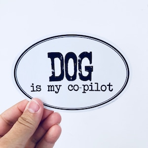 Thatlilcabin My Basenji Is My Copilot 6 AS1364 Car Sticker Decal