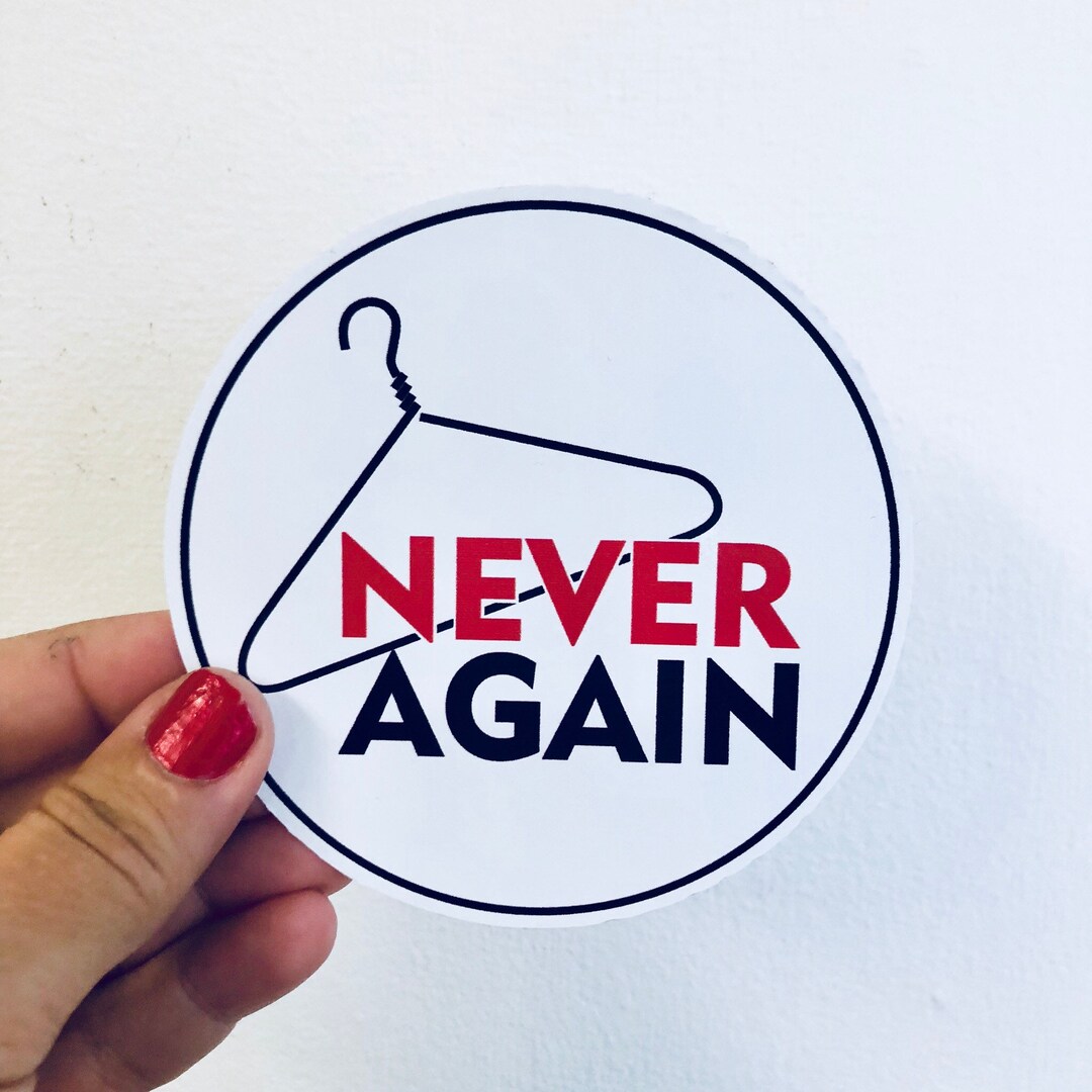 Never Again Vinyl Sticker - Etsy