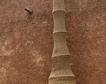 Handvävd palmfiberhänglampa – Marockansk boho taklampa