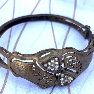 Rustic Heavy Bronze Cuff – Hand-Forged Bronze Bracelet – 8th or 19th Anniversary Gift”
