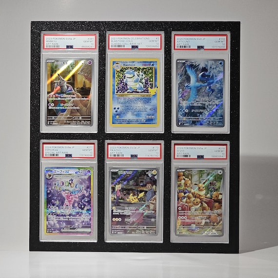 how to display psa graded cards Card Frame (Fits PSA) Vertical / Single / Black show off your best PSA graded Pokmon cards Transform Your Collection: Graded Card