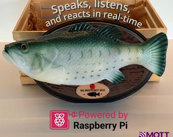 AI Talking and Singing Fish - Big Mouth Billy Bass - Real-Time Conversational Animatronic Voice Assistant