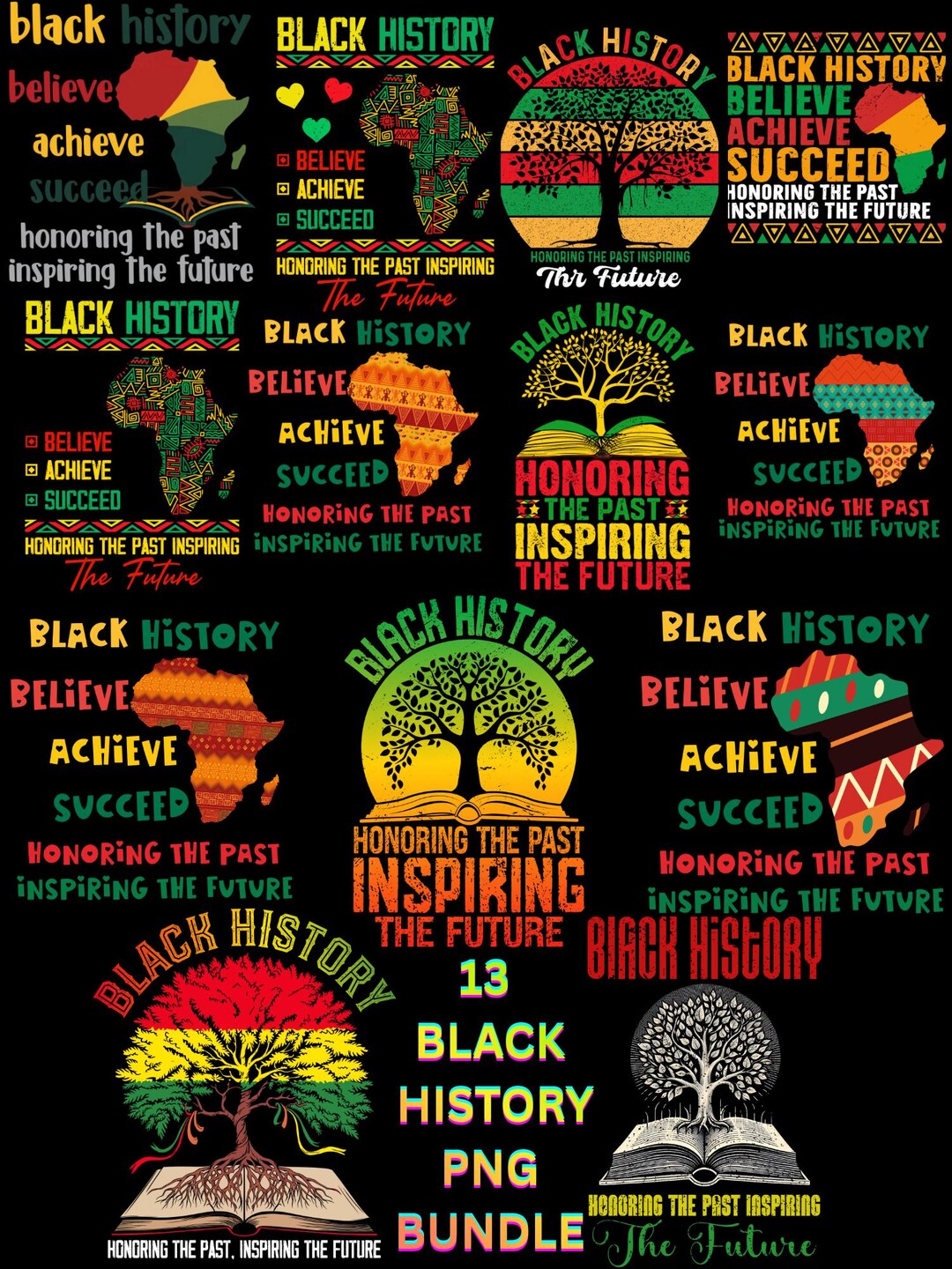 13 Black History Month Bundle Png , Black History Honoring the Past ...