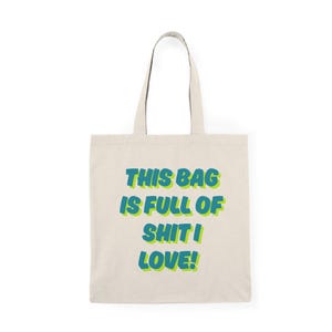 Funny Natural Tote Bag, Eco-Friendly Shopping Bag, Gift for Friends, Reusable Grocery Tote, Perfect for Everyday Use
