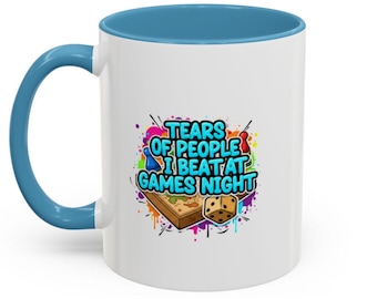 Funny Board Game Mug, Tears of People I Beat at Games Night