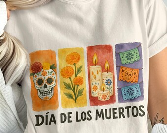 Dia De Los Muertos PNG, Zuckerschädel, Ringelblumen, Clipart (digitaler Download)