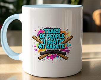 Funny Karate Mug, Martial Arts Black Belt, Sensei Gift, Dojo Humour (11oz Ceramic)