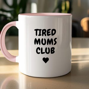 Moe Mums Club-mok | Grappig moedercadeau | Koffiemok voor moeder