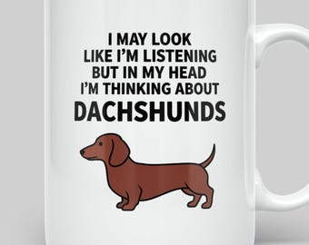Funny Sausage Dog Mug, Dachshund Gift UK