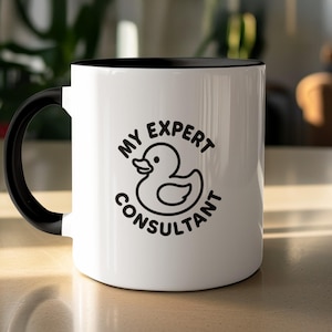 Funny Rubber Duck Debugging Mug - Software Developer Gift