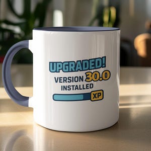 Custom Mug For Programmers Birthday, XP Mug, Gamer Mug, Funny Mug, Unique Mug, Geek Mug, Personalised Mug