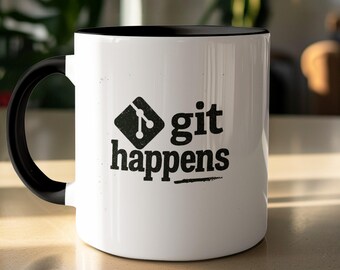 Git Happens personnalisé, tasse amusante pour les programmeurs, cadeau personnalisé pour les codeurs et les développeurs