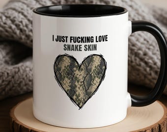 Funny Snakeskin Mug - Animal Print Gift