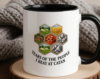 Funny Catan Mug: Coffee Cup Gift for Board Game Fans