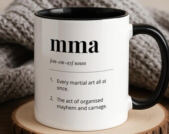 Funny MMA Definition Mug • Mixed Martial Arts Gift for Him