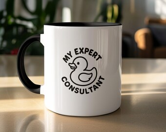 Funny Rubber Duck Debugging Mug - Software Developer Gift