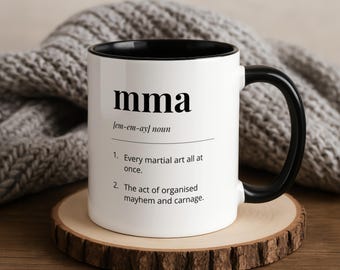 Funny MMA Definition Mug • Mixed Martial Arts Gift for Him