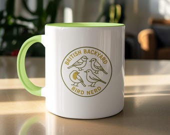 British Backyard Bird Nerd Mug | UK Bird Watching Gift