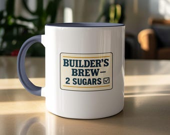 Builder's Brew Coffee Mug, Funny Tradesman Gift