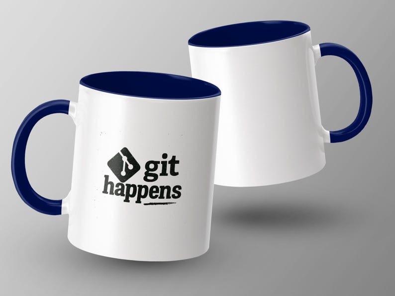 Git Happens Mug, Funny Coffee Mug, Programmer Gift, Developer Mug, Tech Humor, Geek Gift, Coding Mug, Software Engineer Mug