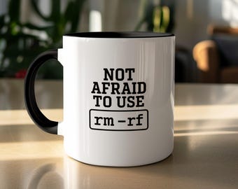 Lustige Programmierer Tasse - rm -rf,Linux,Syssynapschütz Tech Geschenk