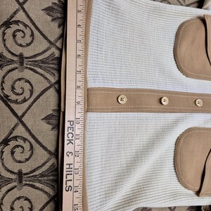 Authentic 60s Leisure Suit Skirt Set, Caramel Cream, ACT III Jonathan Logan Woman's Small image 16
