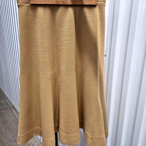 Authentic 60s Leisure Suit Skirt Set, Caramel Cream, ACT III Jonathan Logan Woman's Small image 7