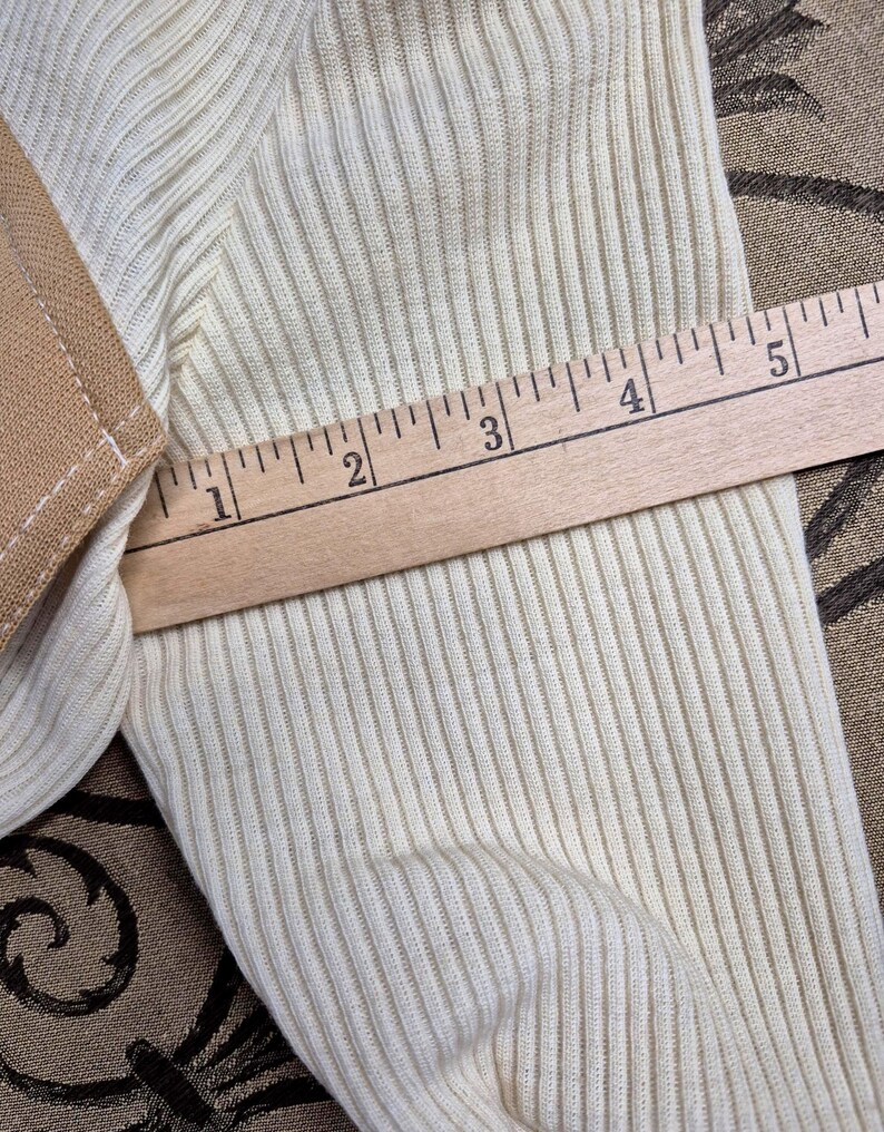 Authentic 60s Leisure Suit Skirt Set, Caramel Cream, ACT III Jonathan Logan Woman's Small image 19