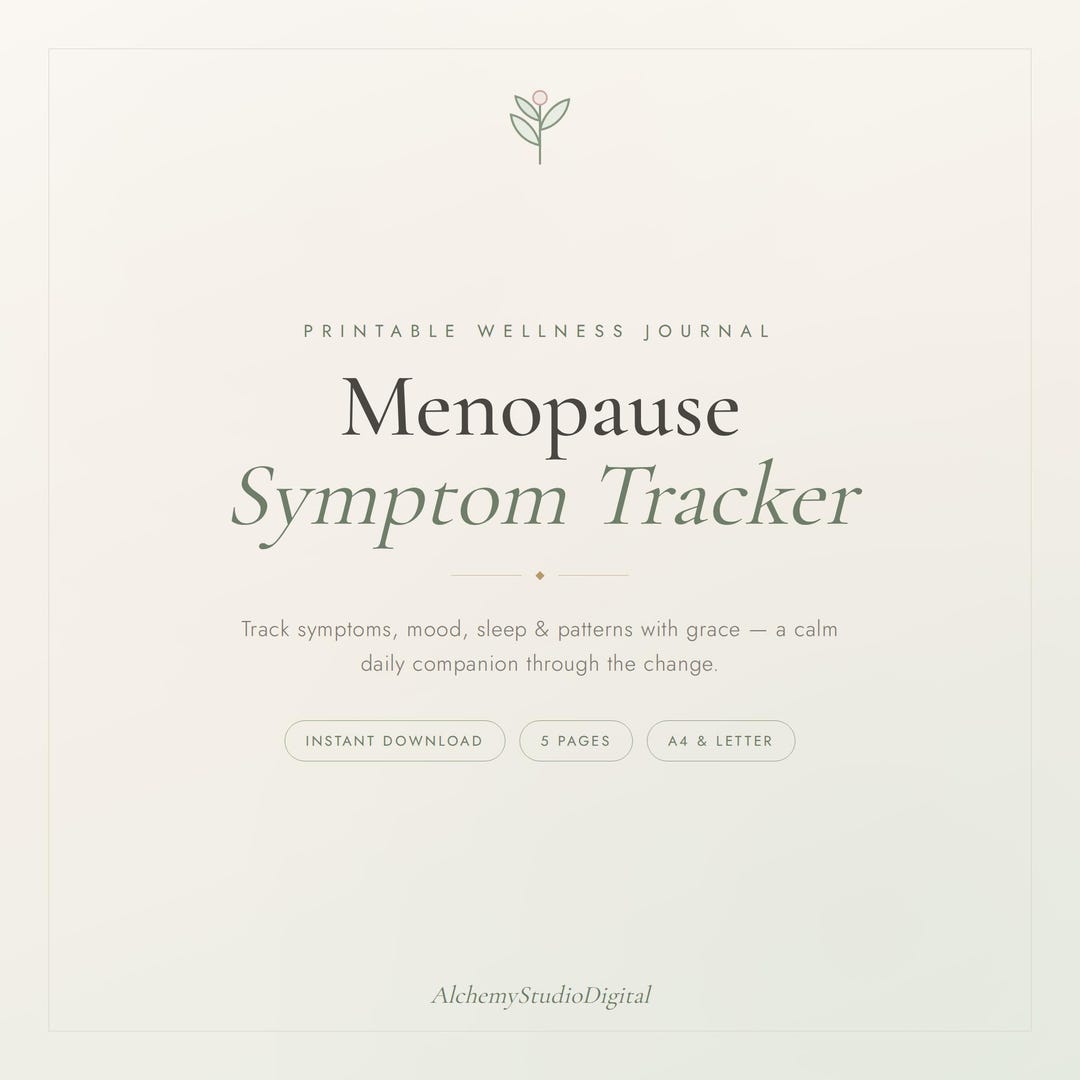 Menopause Symptom Tracker Printable | Perimenopause Journal | Daily ...
