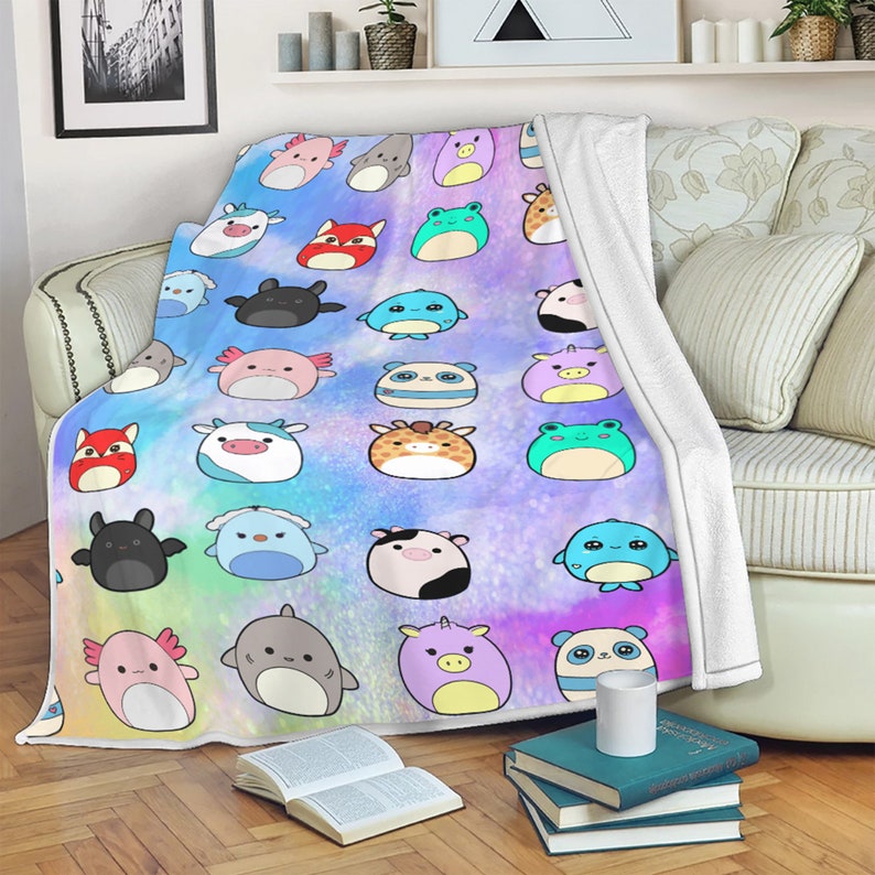 Squishmallow Blanket Squish Throw Blanket Squishmellow Etsy