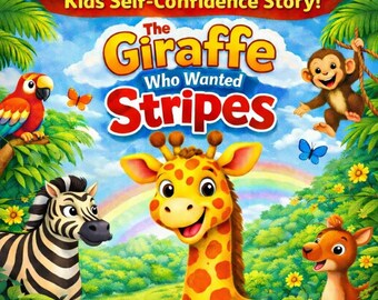 The Giraffe Who Wanted Stripes | Kids Self-Confidence Story (Printable PDF)