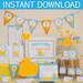 Rubber Ducky Baby Shower DIY Printable Kit INSTANT DOWNLOAD - Etsy