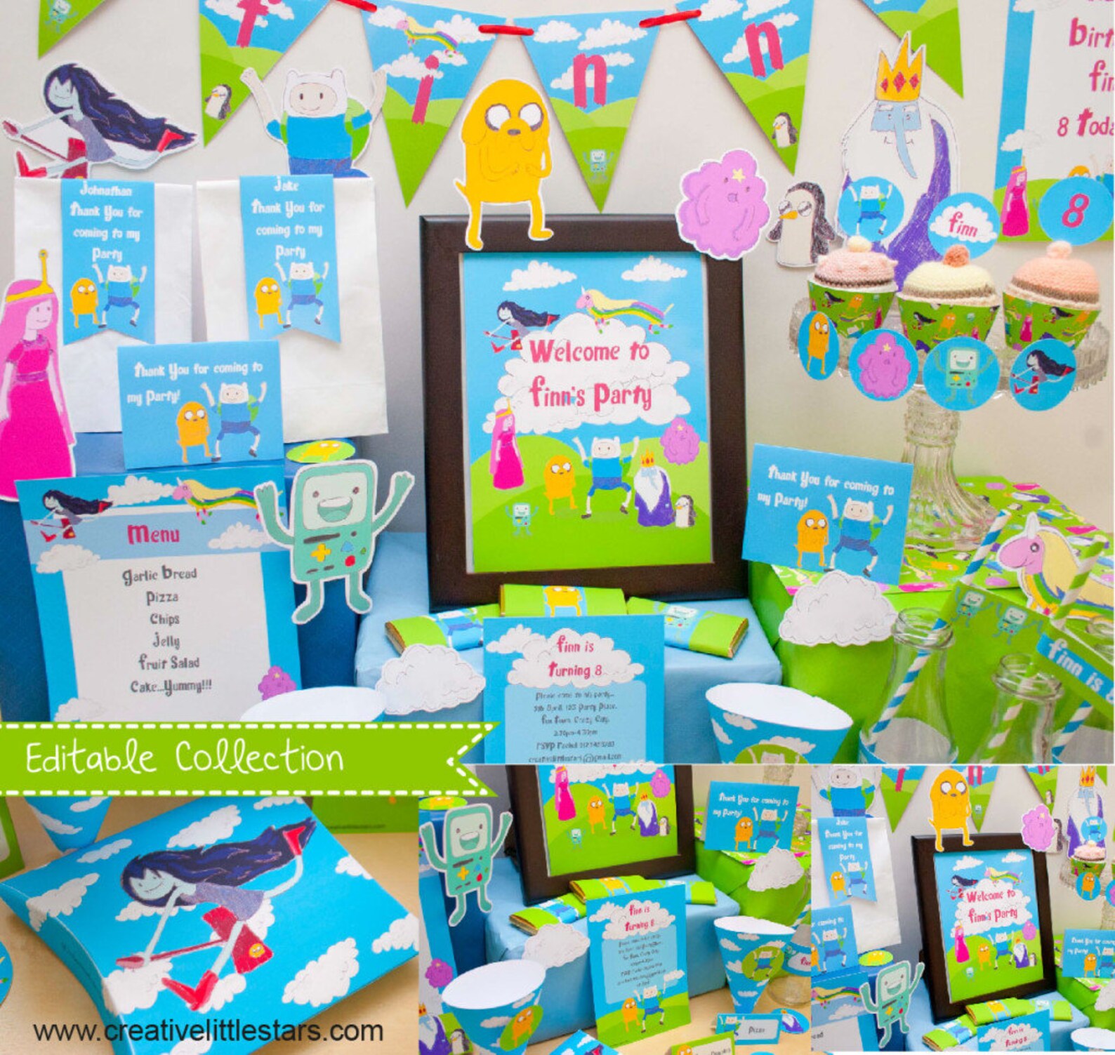 Adventure Time Party DIY Printable Kit INSTANT DOWNLOAD | Etsy