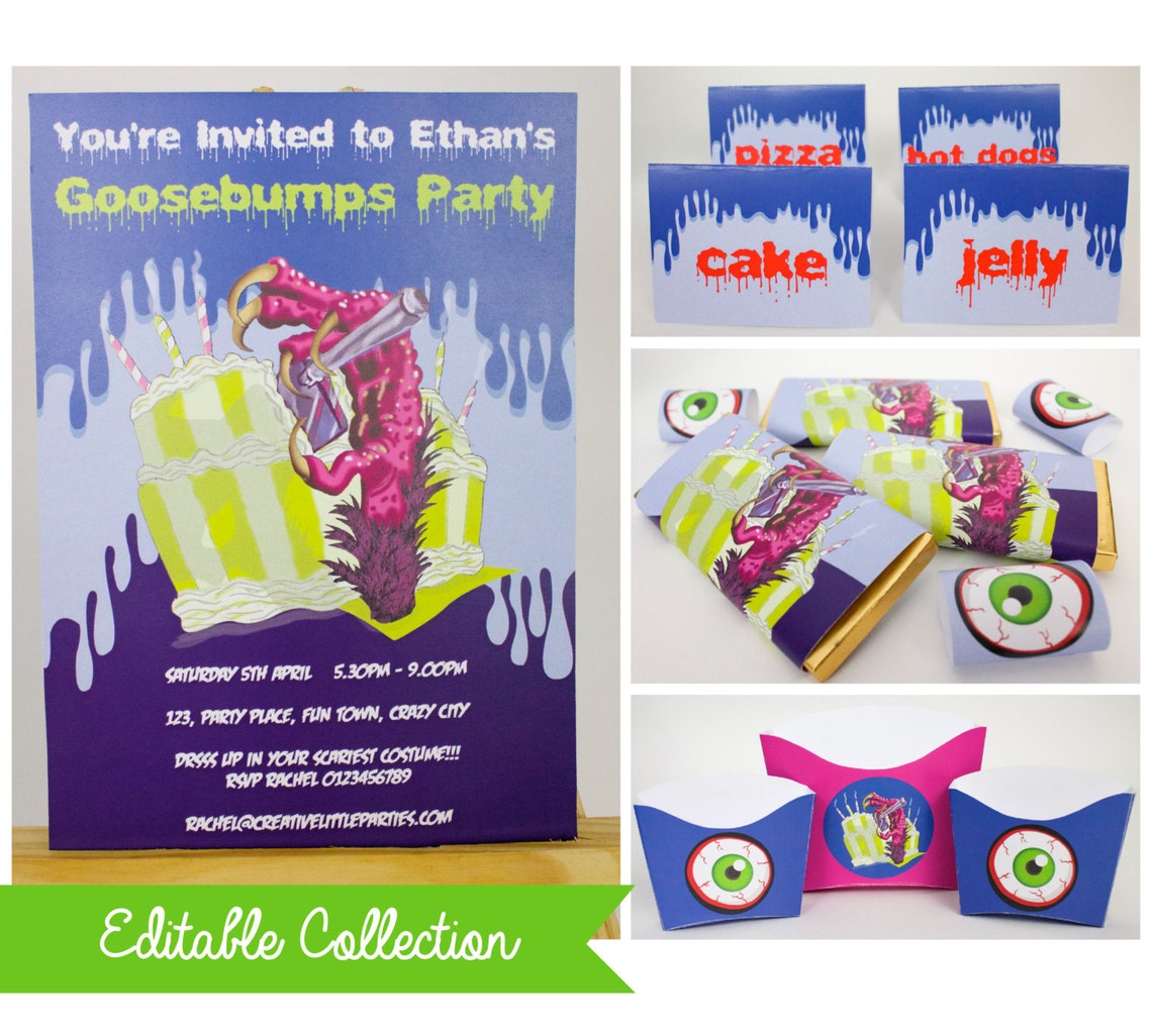 Goosebumps Party DIY Printable Kit INSTANT DOWNLOAD - Etsy Australia